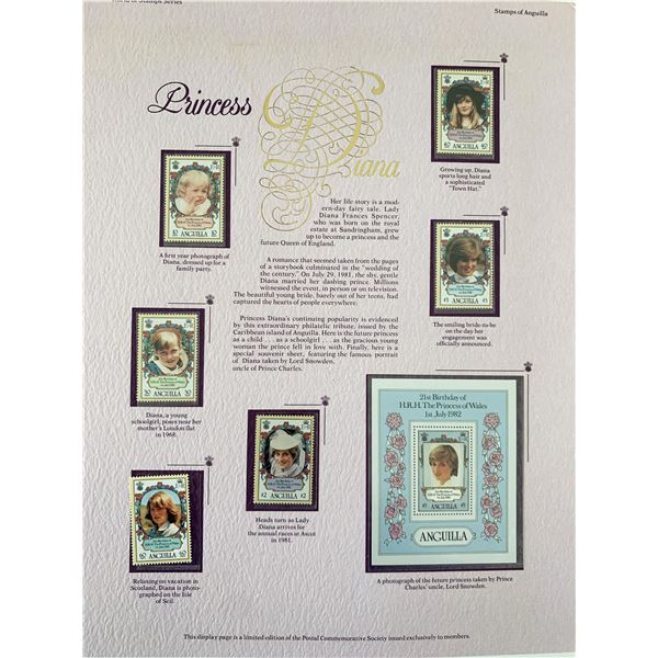 Princess Diana Stamp Set