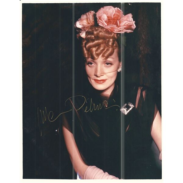 Marlene Dietrich signed photo