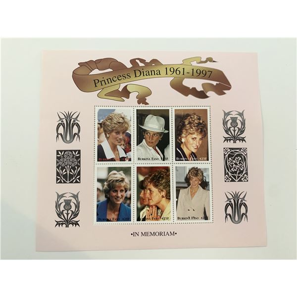 Princess Diana commemorative stamp set