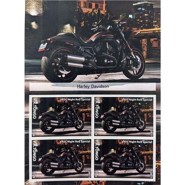 Harley Davidson Stamp Set