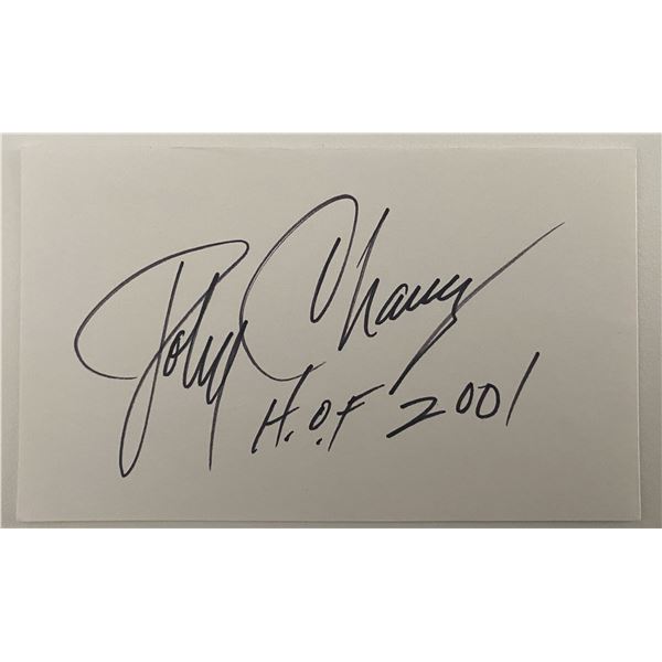 Hall of Fame Basketball Coach John Chaney autograph