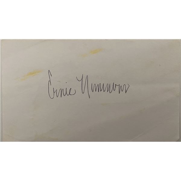 Negro League Baseball player Ernie Nimmons original signature