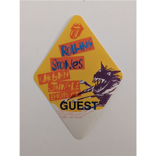 Rolling Stones Vintage Guest 1990 tour Backstage Pass