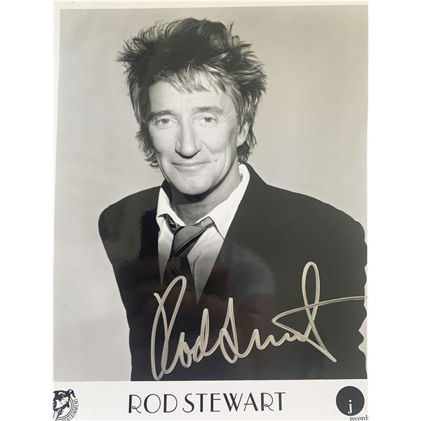 Rod Stewart signed photo