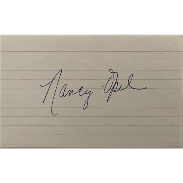 Nancy Opel original signature