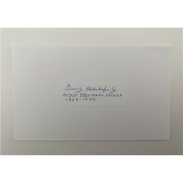 USMC Guy Kelnhofer Jr signed cut