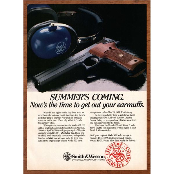 Smith & Wesson Summer's Coming  Reprint Gun Ad