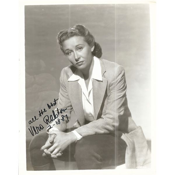 Vera Ralston Signed Photo