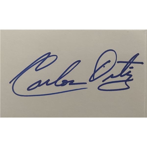 Boxer Carlos Ortiz original signature