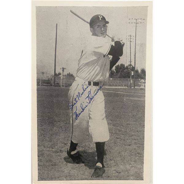 Baseball player Frank Thomas signed photo