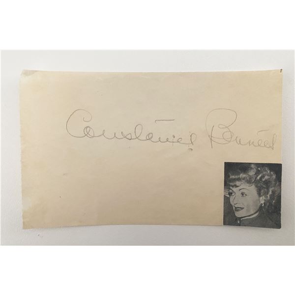 Actress Constance Bennett original signature