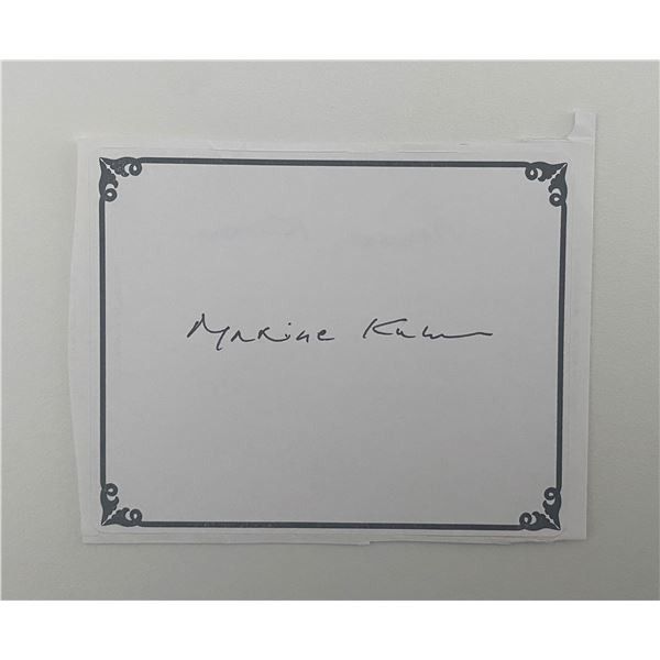 Pulitzer Prize Poet Laureate Maxine Kumin Signed Autograph Bookplate