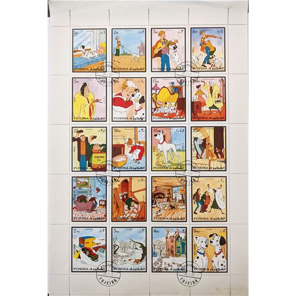 One Hundred and One Dalmatians Stamp Set