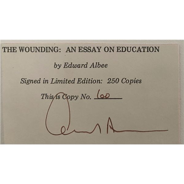Edward Albee original signature
