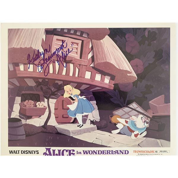 Alice in Wonderland Kathryn Beaumont signed movie photo