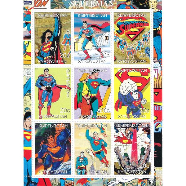 Superman  Stamp Sheet