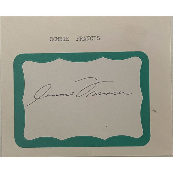 Connie Francis orignal signature