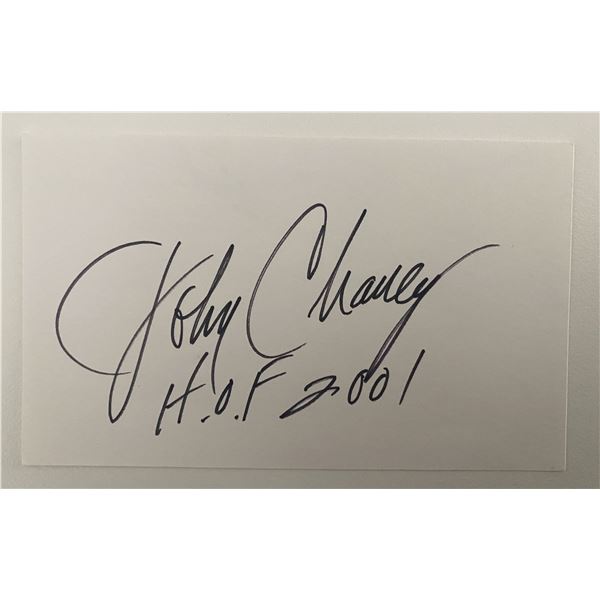 Hall of Fame Basketball Coach John Chaney autograph