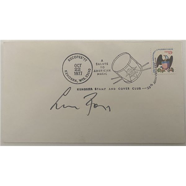 American Composer Lukas Foss signed envelope