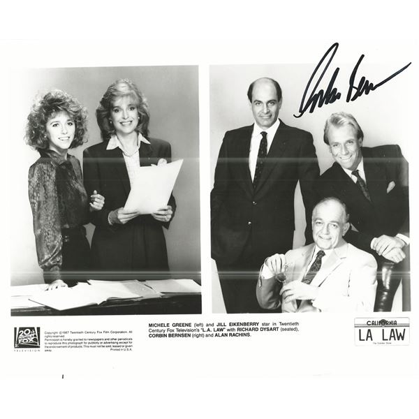 LA Law Corbin Bernson signed photo