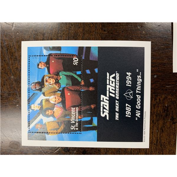 Star Trek Next generation stamp set