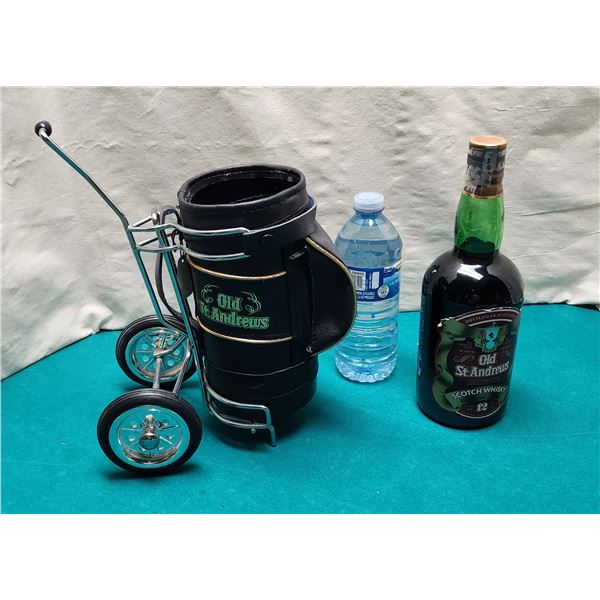 Old St. Andrews Scotch Whisky 12 Years Old with Collector’s Golf Bag
