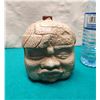 Image 2 : Olmec Colossal Head and Aztec Calendar Ceramic Bottles. Tequila Blanco Jorongo