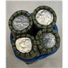 Image 1 : Lot of Four Rolls of American Dimes. Unchecked