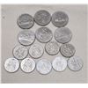 Image 1 : Lot of Six Canadian Nickel Dollar Coins and Nine Fifty Cent Pieces
