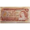 Image 1 : One 1974 Canadian Two Dollar Banknotes with Unique Serial Numbers