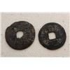 Image 2 : Lot of Two Very Old Chinese Coins from Unknown Date.