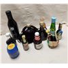 Image 2 : Lot of 11 Larger Mini Bottles containing Various Wine, Rum, Tequilas and Liqueurs
