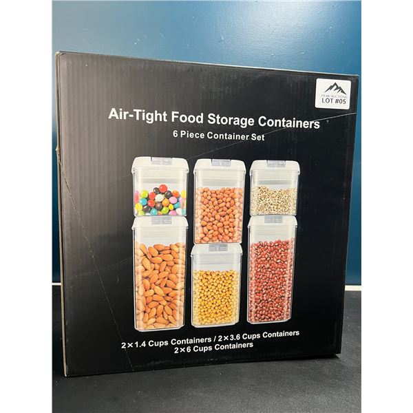 Lot of AirTight Food Storage Containers w/ Lids 6PC Set