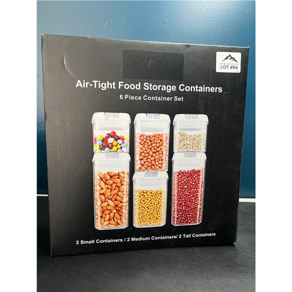 Lot of Air-Tight Food Storage Containers w/ Lids - 6PC Set