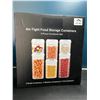 Image 1 : Lot of Air-Tight Food Storage Containers w/ Lids - 6PC Set