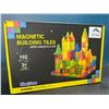 Image 1 : Lot of 1 Magnetic Building Tiles Toy Set - 102 PCS