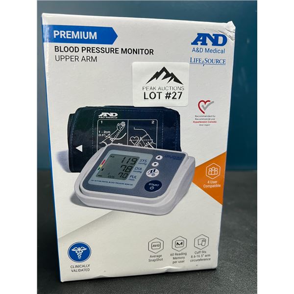 Lot of 1 Premium Blood Pressure Monitor