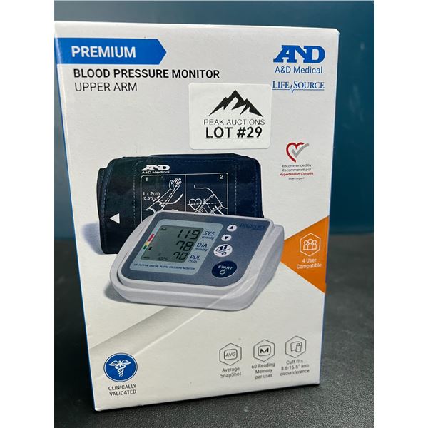 Lot of 1 Premium Blood Pressure Monitor