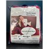 Image 1 : Lot of 1 Electric Heated Throw Blanket w/ Sherpa Fleece - Red
