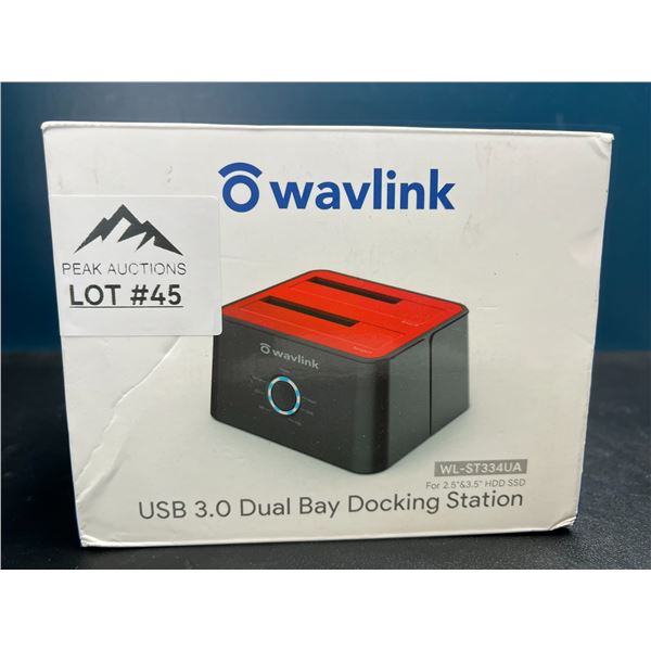 Lot of 1 USB 3.0 Dual Bay Docking Station