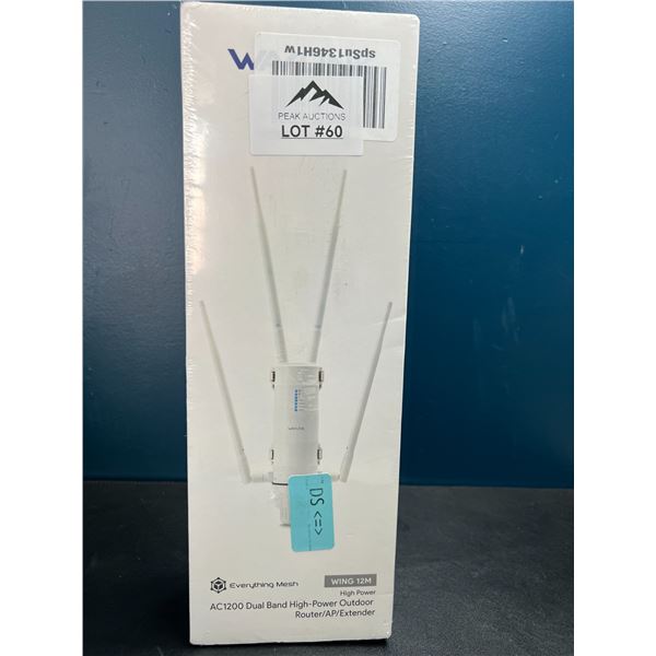 Lot of 1 AC1200 Dual Band High-Power Outdoor Router/AP/Extender