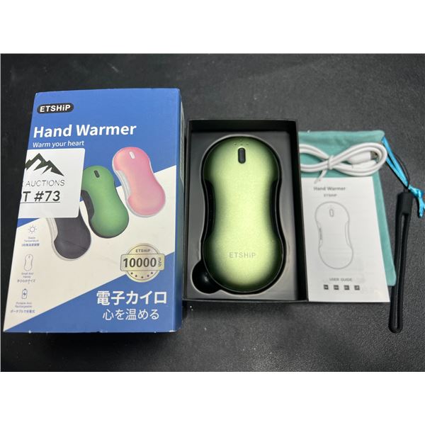 Lot of 1 Portable Hand Warmer/Power Bank - 10,000mAh High-Capacity Charger
