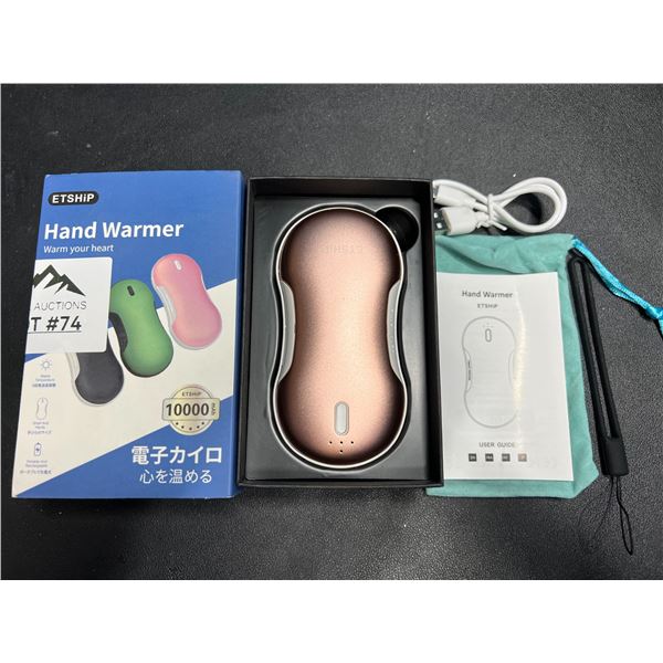 Lot of 1 Portable Hand Warmer/Power Bank - 10,000mAh High-Capacity Charger
