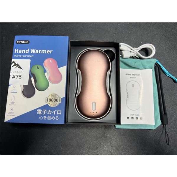 Lot of 1 Portable Hand Warmer/Power Bank - 10,000mAh High-Capacity Charger