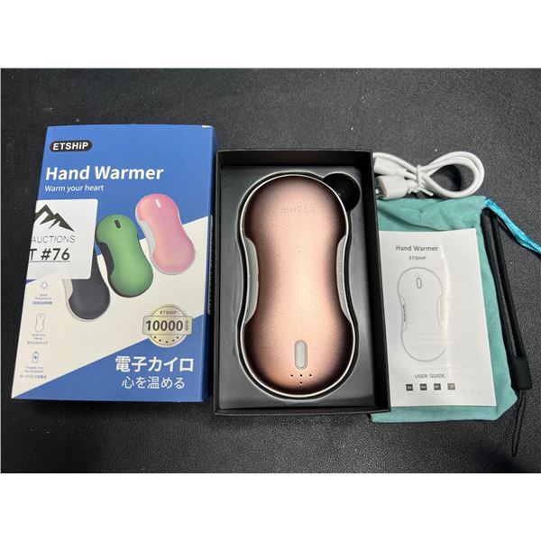 Lot of 1 Portable Hand Warmer/Power Bank - 10,000mAh High-Capacity Charger