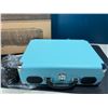 Image 3 : Lot of 1 LP&No.1 Suitcase Vinyl Record Player/Vintage Turntable - Blue
