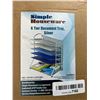 Image 2 : Lot of 1 6-Tier Document Orgnaizer Tray - Silver