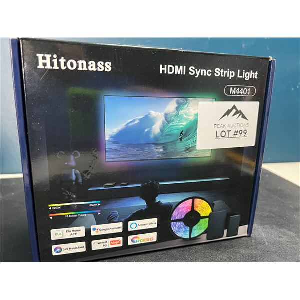 Lot of 1 HDMI Sync LED Strip Light Kit for Tv's