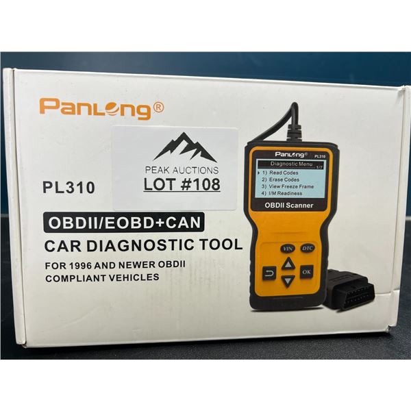 Lot of 1 OBDII Car Diagnostic Scanner Tool