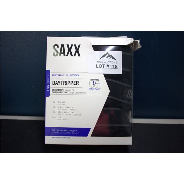 Lot of 1 SAXX 3 Pack Day Tripper Boxer Breifs - Size Medium